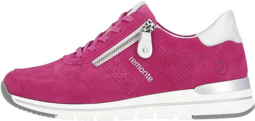 Remonte Sneakers met sleehak met praktische verwisselbare binnenzool vrijetijdsschoen halfschoen veterschoen
