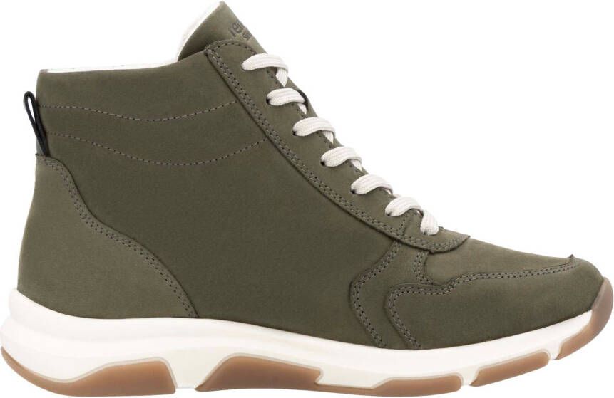 Remonte Sneakers met sleehak high-top sneaker veterschoen vrijetijdsschoen met buitenrits