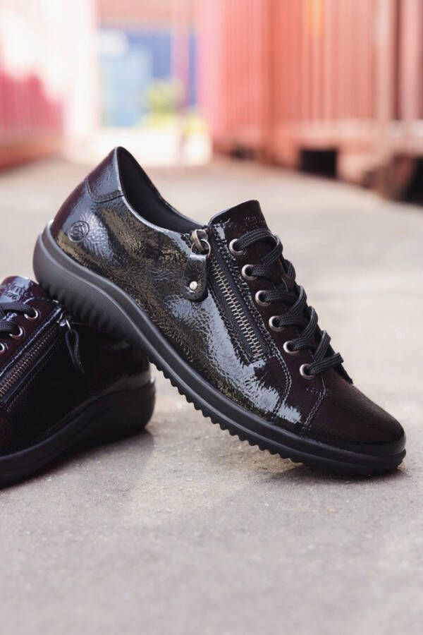 Remonte Sneakers met sleehak vrijetijdsschoen lage schoen comfort schoen met uitneembare inlegzool