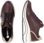 Remonte Sneakers met sleehak vrijetijdsschoen lage schoen veterschoen met gouden logo-hanger - Thumbnail 5