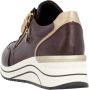 Remonte Sneakers met sleehak vrijetijdsschoen lage schoen veterschoen met gouden logo-hanger - Thumbnail 10