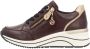 Remonte Sneakers met sleehak vrijetijdsschoen lage schoen veterschoen met gouden logo-hanger - Thumbnail 11