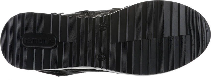 Remonte Sneakers met sleehak vrijetijdsschoen high-top sneaker veterschoen binnenrits
