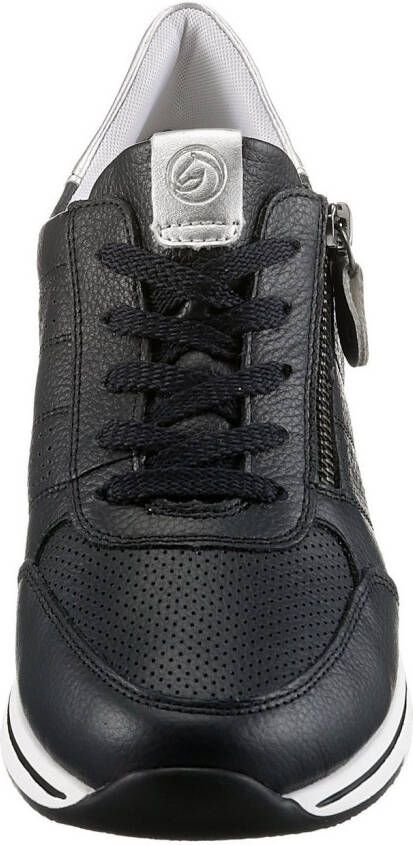 Remonte Sneakers met sleehak met gepolsterde voetbed vrijetijdsschoen lage schoen veterschoen
