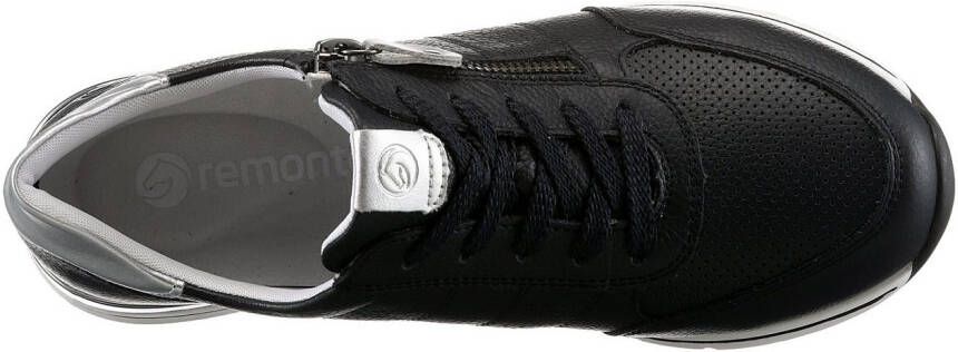 Remonte Sneakers met sleehak met gepolsterde voetbed vrijetijdsschoen lage schoen veterschoen