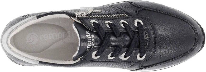 Remonte Sneakers met sleehak vrijetijdsschoen lage schoen veterschoen in smalle vorm