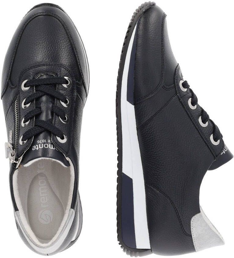 Remonte Sneakers met sleehak vrijetijdsschoen lage schoen veterschoen in smalle vorm