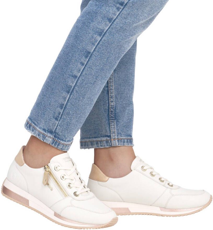 Remonte Sneakers met sleehak vrijetijdsschoen lage schoen veterschoen in smalle vorm