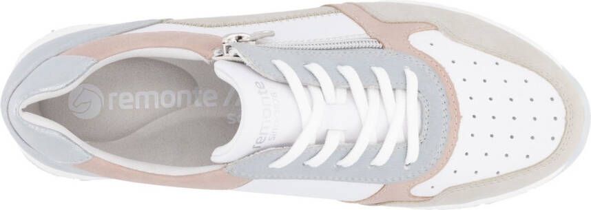 Remonte Sneakers met sleehak vrijetijdsschoen lage schoen veterschoen met gepolsterde schacht