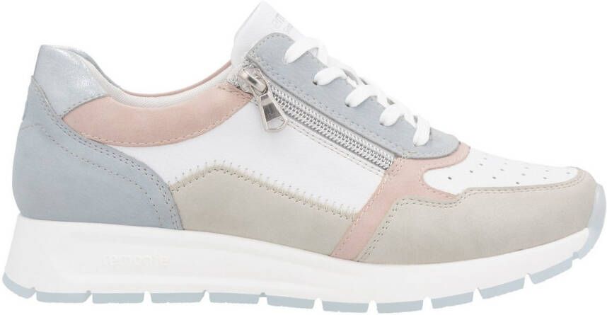 Remonte Sneakers met sleehak vrijetijdsschoen lage schoen veterschoen met gepolsterde schacht