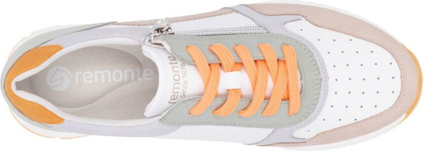 Remonte Sneakers met sleehak vrijetijdsschoen lage schoen veterschoen met gepolsterde schacht