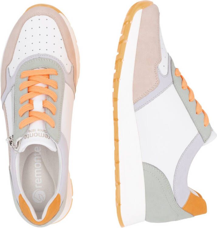 Remonte Sneakers met sleehak vrijetijdsschoen lage schoen veterschoen met gepolsterde schacht