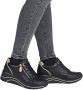 Remonte Sneakers met sleehak vrijetijdsschoen lage schoen veterschoen met goudkleurige logo-hanger - Thumbnail 12