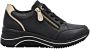 Remonte Sneakers met sleehak vrijetijdsschoen lage schoen veterschoen met goudkleurige logo-hanger - Thumbnail 7