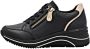 Remonte Sneakers met sleehak vrijetijdsschoen lage schoen veterschoen met goudkleurige logo-hanger - Thumbnail 9