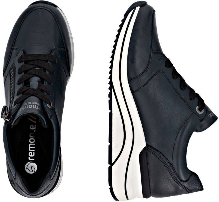 Remonte Sneakers met sleehak vrijetijdsschoen lage schoen veterschoen met riekertex-membraan
