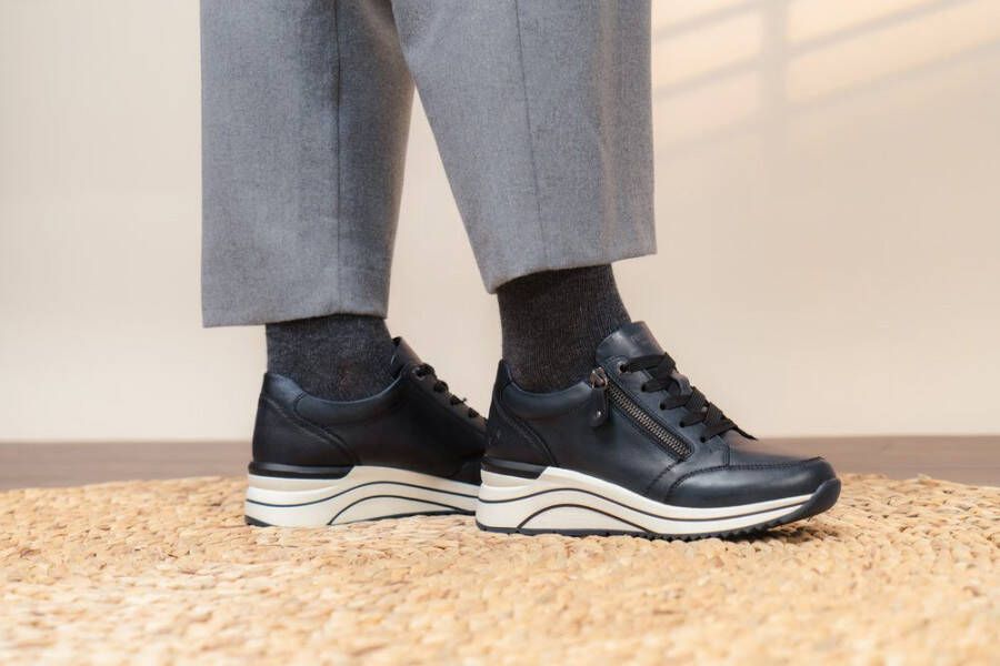 Remonte Sneakers met sleehak vrijetijdsschoen lage schoen veterschoen met riekertex-membraan