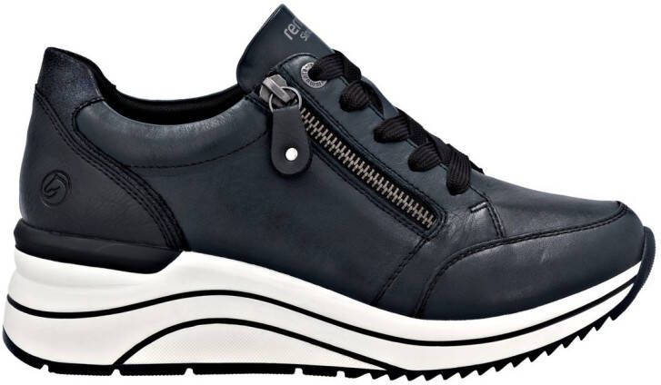 Remonte Sneakers met sleehak vrijetijdsschoen lage schoen veterschoen met riekertex-membraan