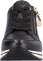 Remonte Sneakers met sleehak vrijetijdsschoen lage schoen veterschoen met goudkleurige logo-hanger - Thumbnail 5