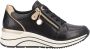 Remonte Sneakers met sleehak vrijetijdsschoen lage schoen veterschoen met goudkleurige logo-hanger - Thumbnail 6