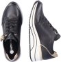 Remonte Sneakers met sleehak vrijetijdsschoen lage schoen veterschoen met goudkleurige logo-hanger - Thumbnail 10