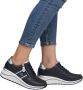 Remonte Sneakers met sleehak vrijetijdsschoen lage schoen veterschoen met metallic contrastaccenten - Thumbnail 10