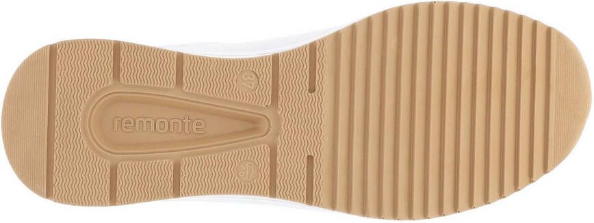 Remonte Sneakers met sleehak vrijetijdsschoen lage schoen veterschoen met metallic contrastaccenten
