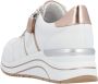 Remonte Sneakers met sleehak vrijetijdsschoen lage schoen veterschoen met metallic contrastaccenten - Thumbnail 12