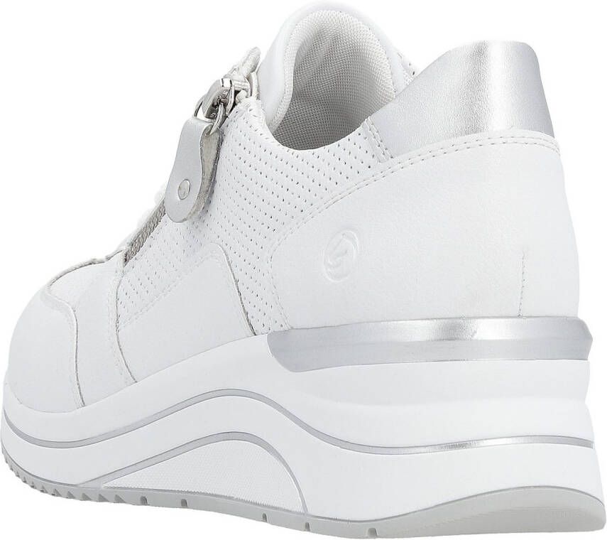 Remonte Sneakers met sleehak vrijetijdsschoen lage schoen veterschoen met schachtversteviging