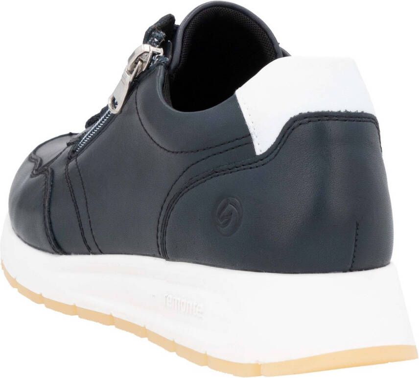 Remonte Sneakers met sleehak vrijetijdsschoen lage schoen veterschoen met zijrits