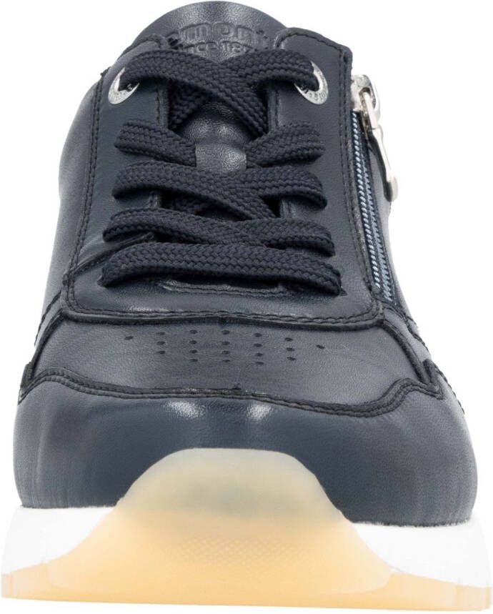 Remonte Sneakers met sleehak vrijetijdsschoen lage schoen veterschoen met zijrits