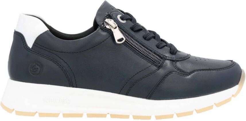Remonte Sneakers met sleehak vrijetijdsschoen lage schoen veterschoen met zijrits