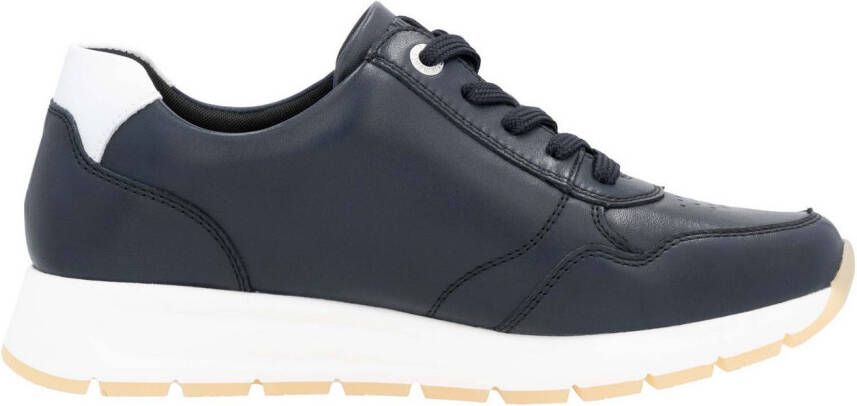 Remonte Sneakers met sleehak vrijetijdsschoen lage schoen veterschoen met zijrits