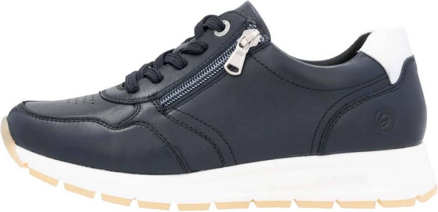 Remonte Sneakers met sleehak vrijetijdsschoen lage schoen veterschoen met zijrits
