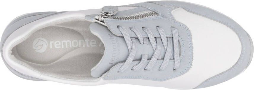 Remonte Sneakers met sleehak vrijetijdsschoen lage schoen veterschoen vegan verwerking