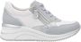 Remonte Sneakers met sleehak vrijetijdsschoen lage schoen veterschoen vegan verwerking - Thumbnail 14