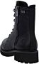 Remonte Zwarte Leren Veterboots Dames Zwart - Thumbnail 10