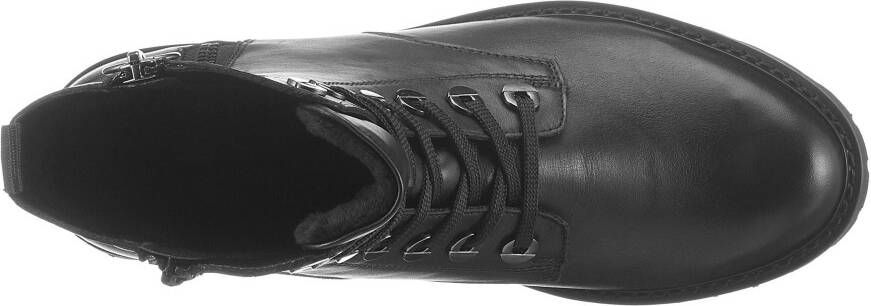 Remonte Veterlaarsjes blokhak laarsjes veterschoenen flats in used look
