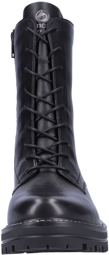 Remonte Veterlaarsjes blokhak veterschoenen chunky boots met contrast-raamstiksels