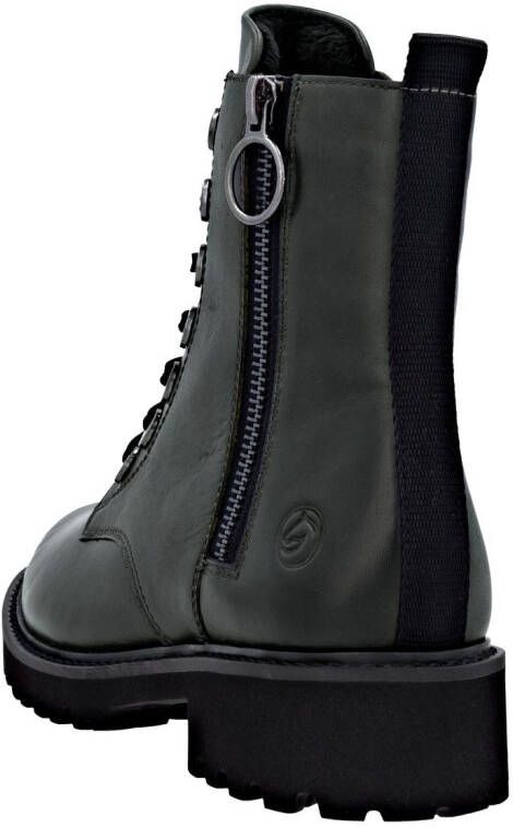 Remonte Veterlaarsjes blokhak laarsjes veterschoenen flats in used look