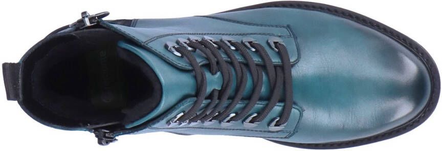 Remonte Veterlaarsjes blokhak laarsjes veterschoenen flats in used look