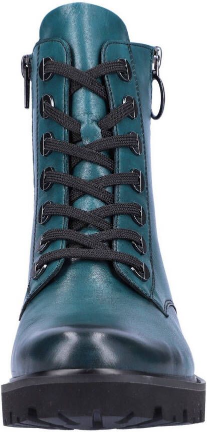Remonte Veterlaarsjes blokhak laarsjes veterschoenen flats in used look