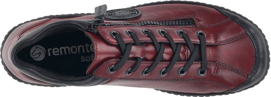 Remonte Veterschoenen flats comfortschoenen laarzen met zijrits