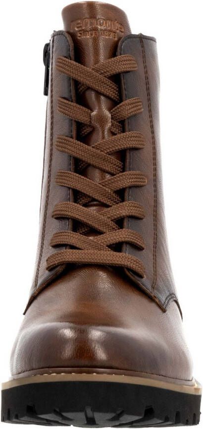Remonte Veterschoenen blokhak veterschoen enkellaars in used look