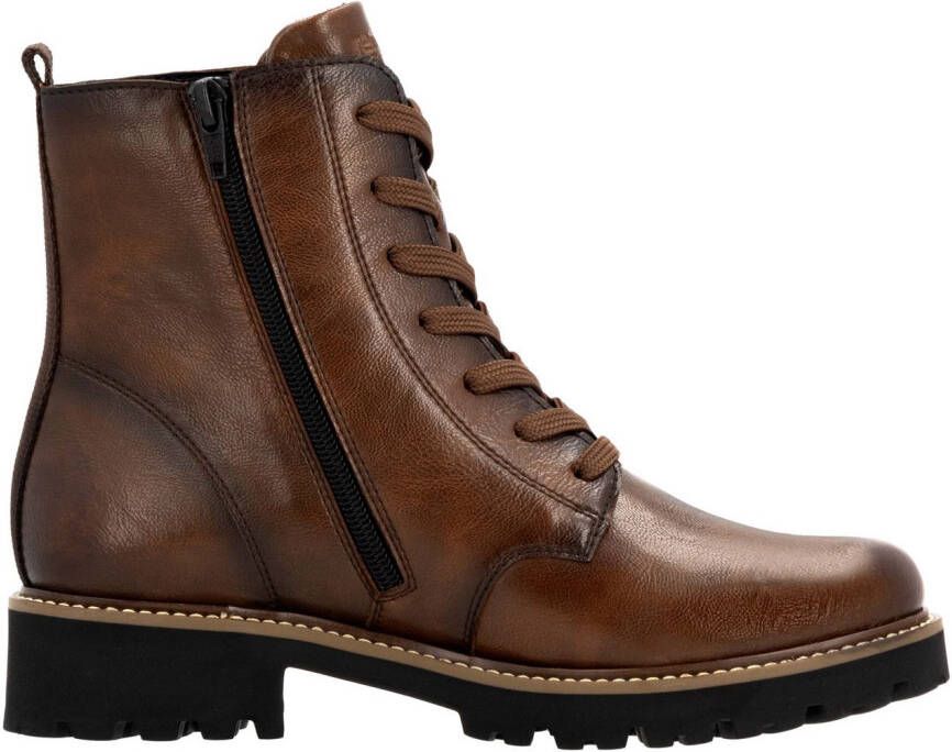 Remonte Veterschoenen blokhak veterschoen enkellaars in used look