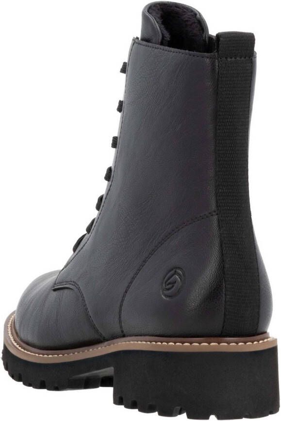 Remonte Veterschoenen blokhak veterschoen enkellaars in used look