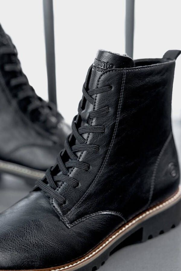 Remonte Veterschoenen blokhak veterschoen enkellaars in used look