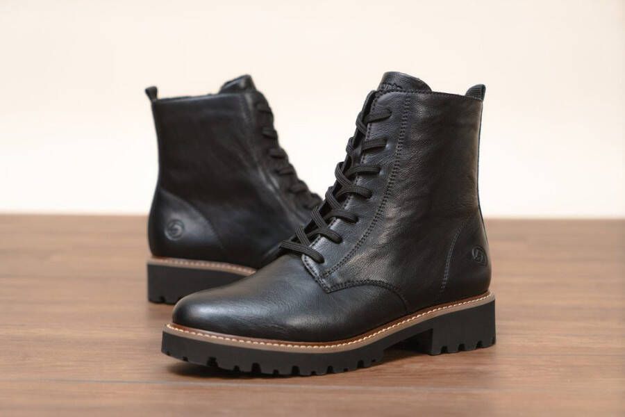 Remonte Veterschoenen blokhak veterschoen enkellaars in used look