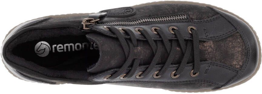 Remonte Veterschoenen flats comfortschoenen laarzen met zijrits