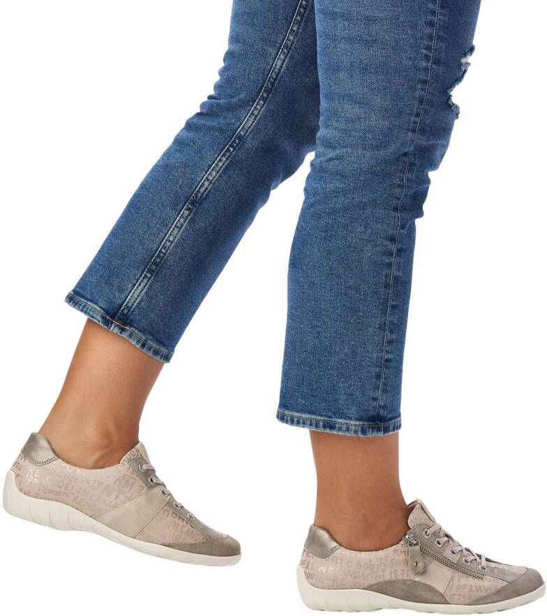 Remonte Veterschoenen met fijne metallic glans vrijetijdsschoen lage schoen veterschoen